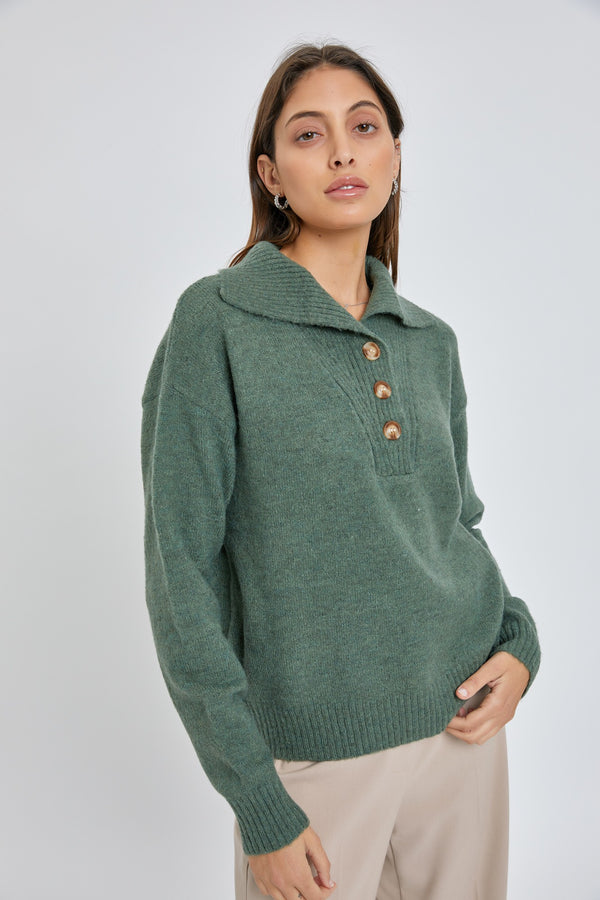 Luna Sweater in Kale