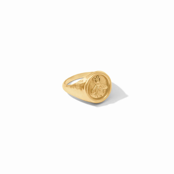 Bee Gold Signet Ring