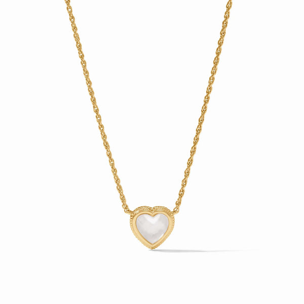 Heart Delicate Necklace - Crystal Clear