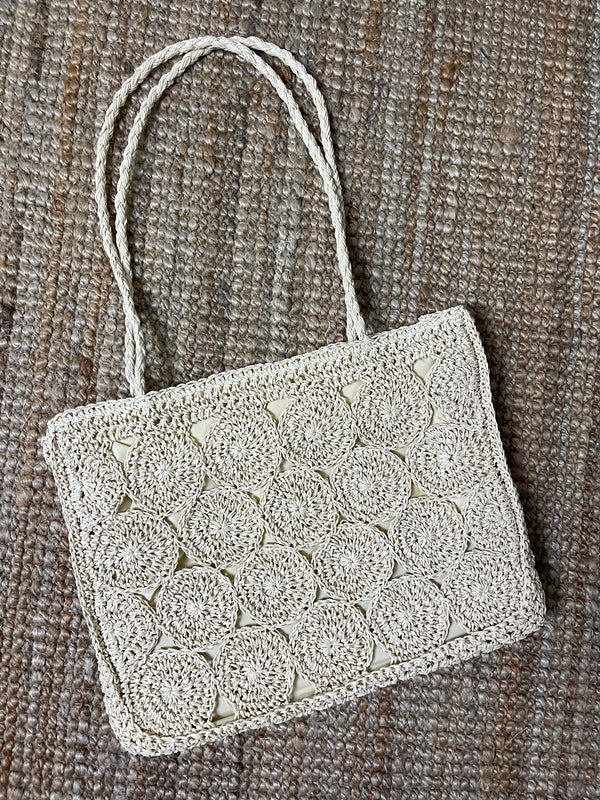 Ponce Inlet Straw Bag - Ivory