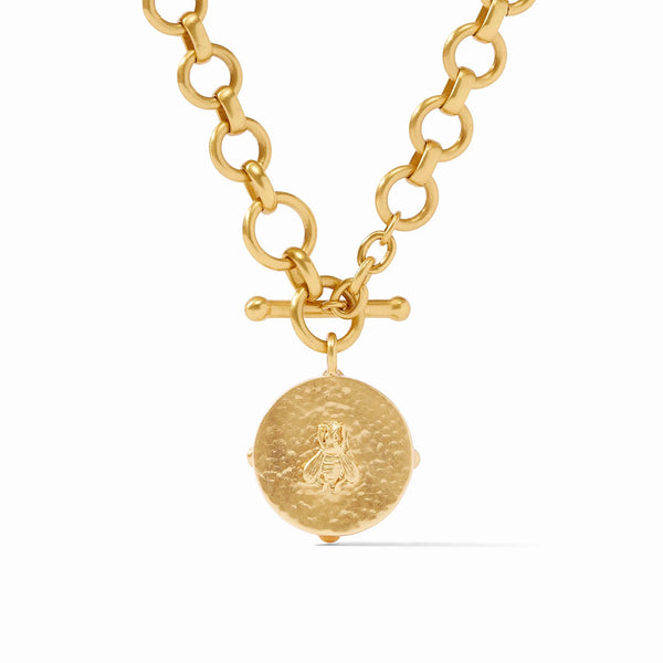 Honeybee Demi Gold Necklace - Iridescent Rose