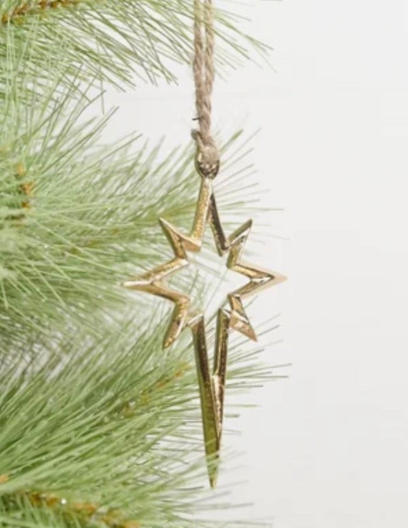 Whimsical Gold Star Ornament