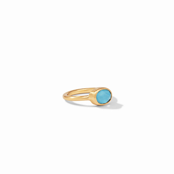 Jewel Stack Ring - Iridescent Pacific Blue Ring