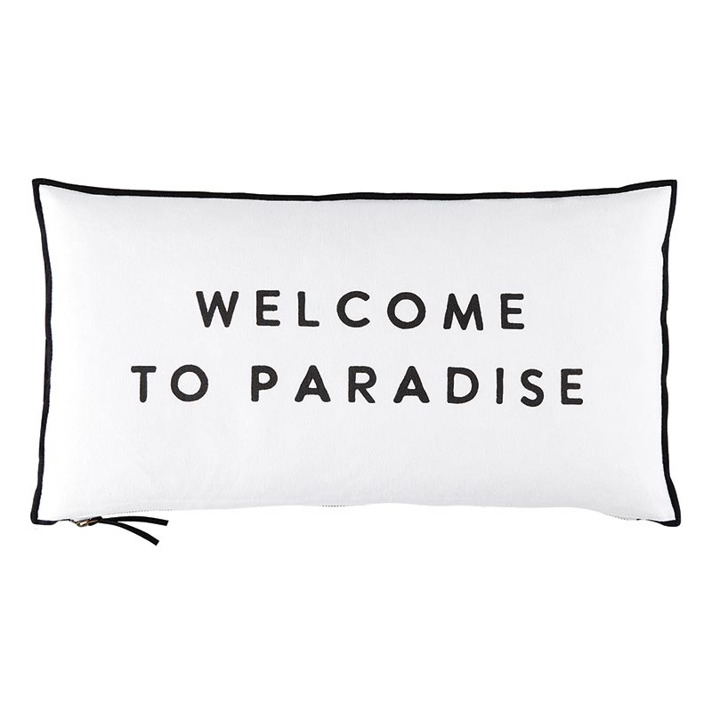 Welcome to Paradise Lumbar Pillow