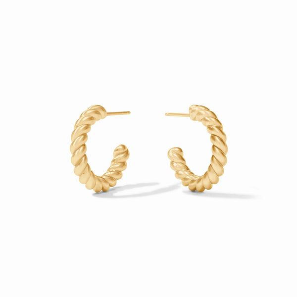 Nassau Gold Hoop Earrings - Small