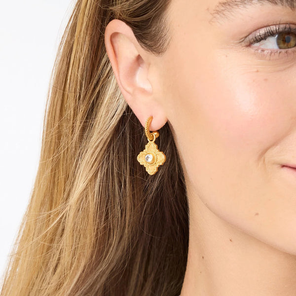 Malta Theodora Hoop + Charm Earrings