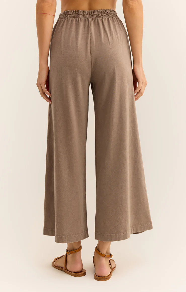 Scout Jersey Flare Pants - Iced Coffee