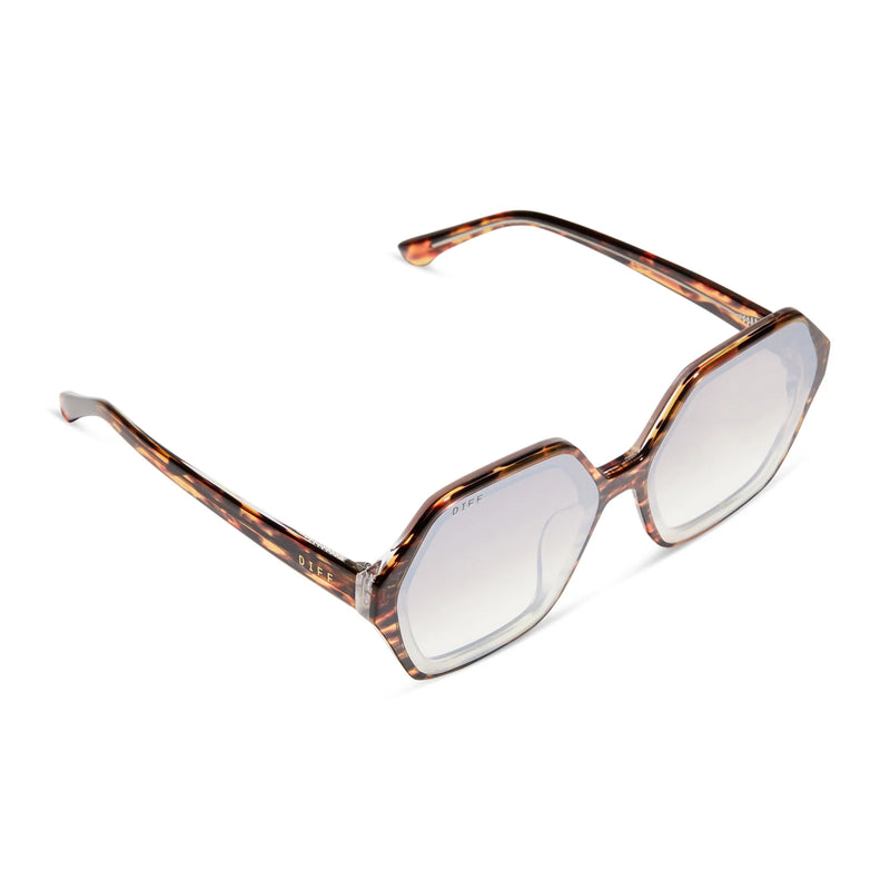 Gigi Wild Tortoise + Brown Gradient Flash Sunglasses