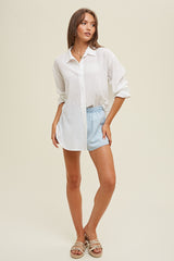 Crescent Beach Button Up