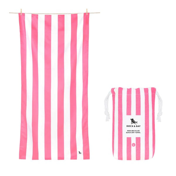 Cabana Quick Dry Extra Large Towel - Pink
