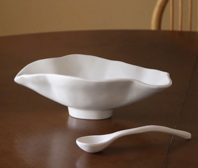Beatriz Ball VIDA Nube Oval Bowl with Spoon - Thumbnail 2