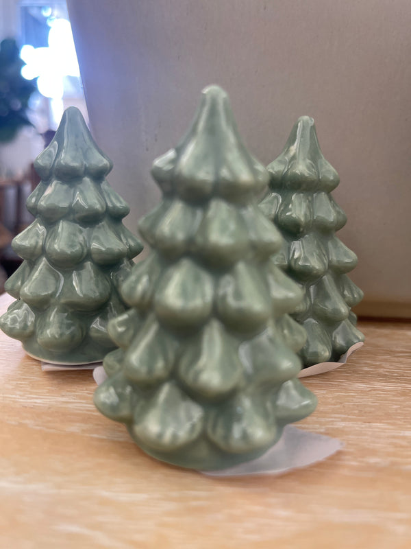 Mini Stoneware Trees - Green