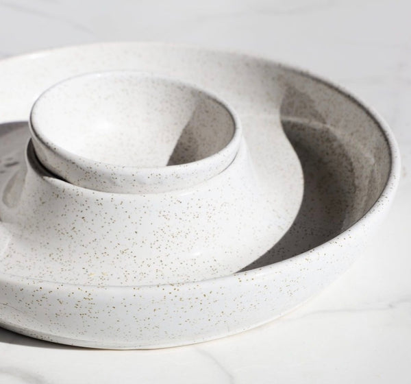 Ceramic Serving Dish + Bowl