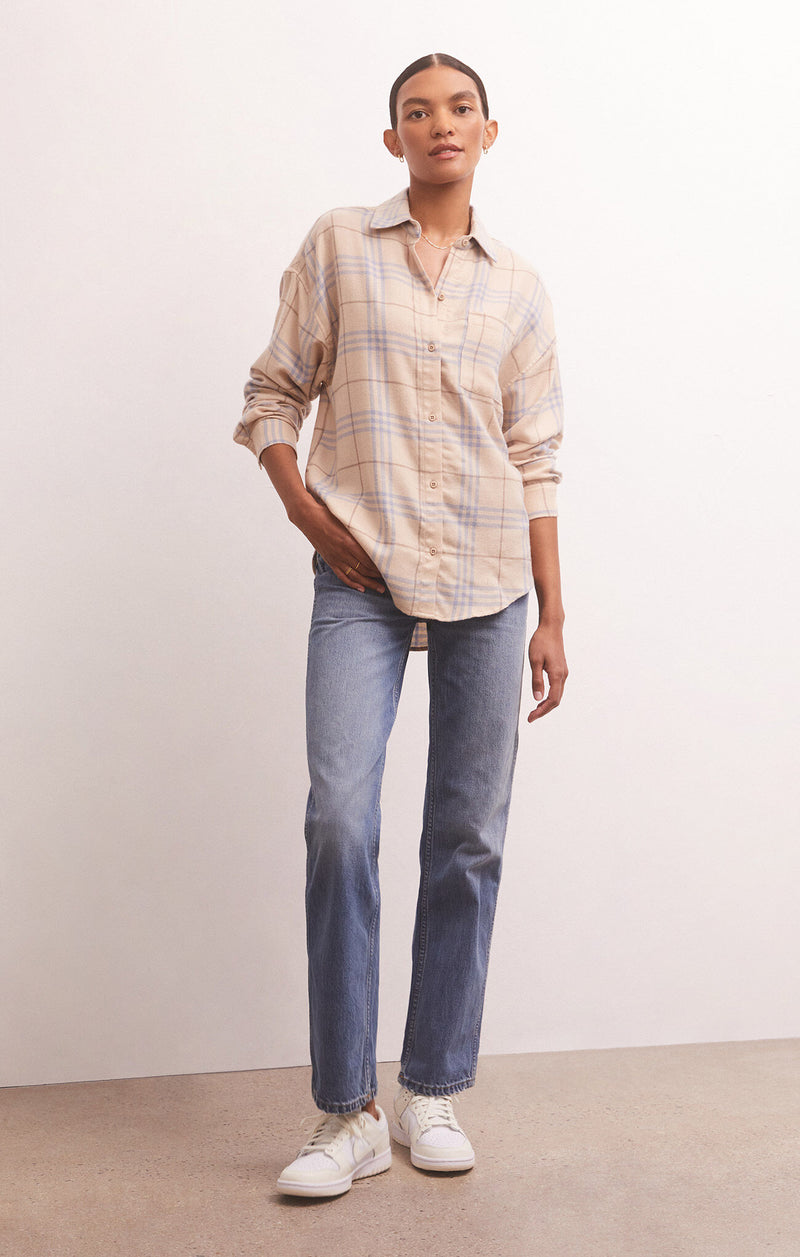 River Plaid Button Up