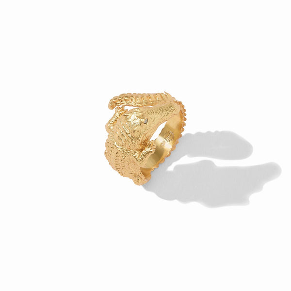 Alligator Gold Ring