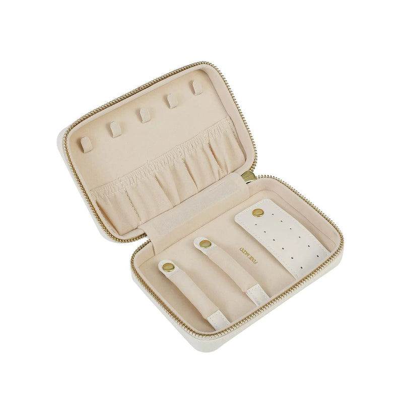 Blake Travel Jewelry Case Small - Coconut Cream