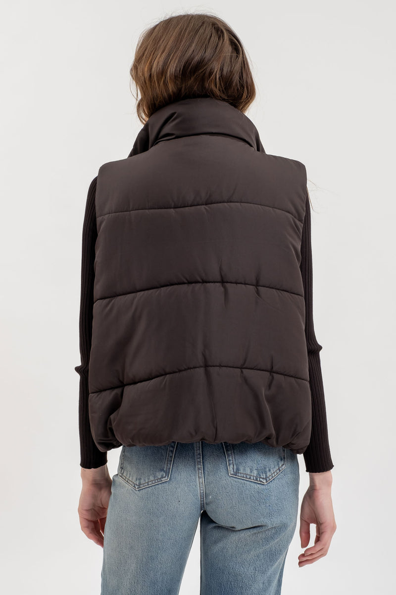 Genna Puffer Vest - Black