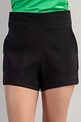 Lennon Structured Shorts - Black