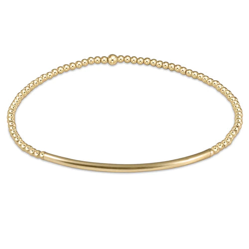 Classic Gold 2mm Bracelet - Bliss Bar Gold