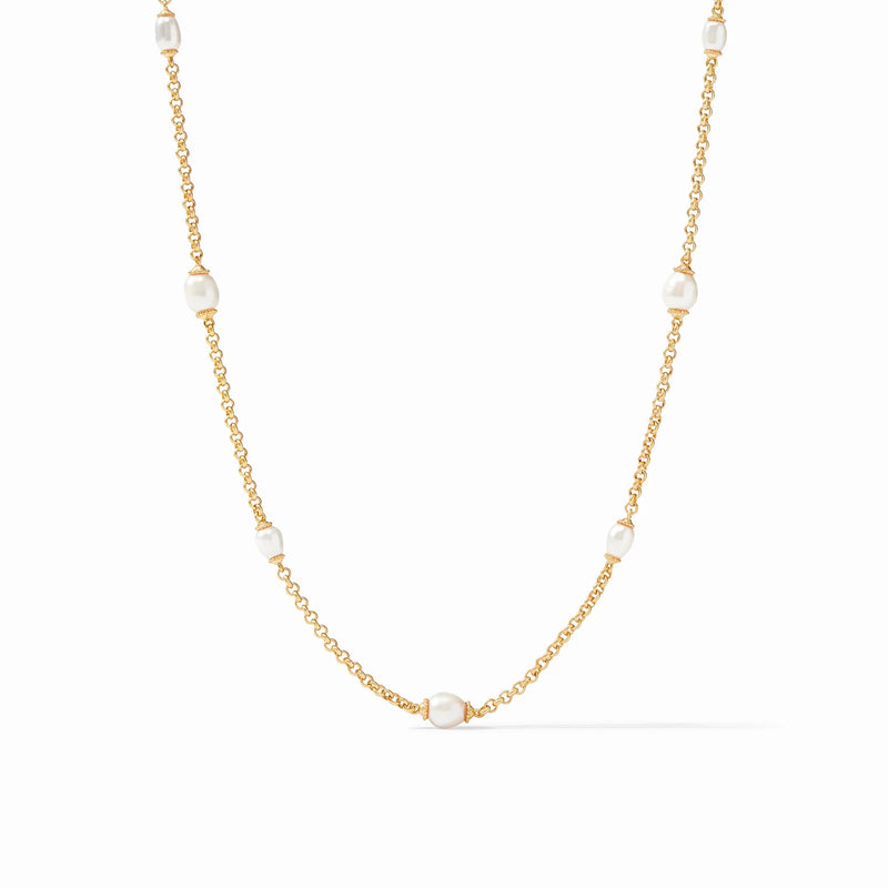 Marbella Station Pearl Necklace