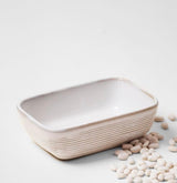 Cream + Tan Ceramic Dish