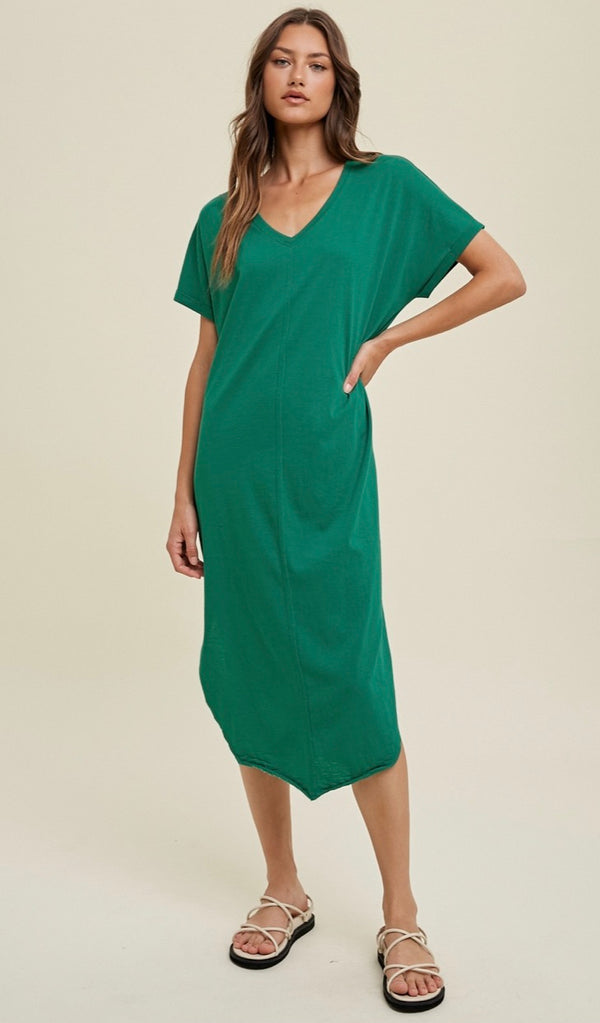 Elena Cotton Slub Dress
