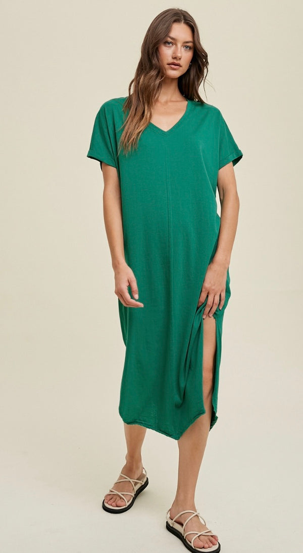 Elena Cotton Slub Dress