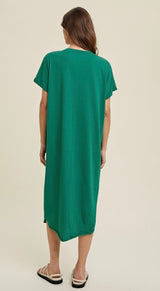 Elena Cotton Slub Dress