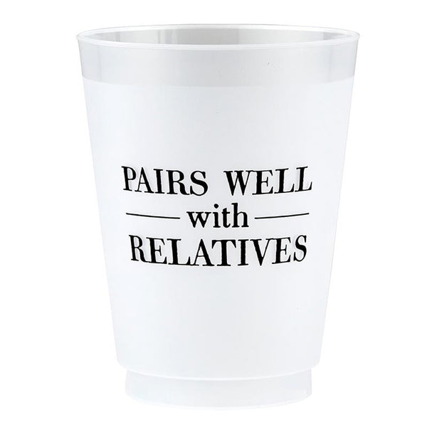 Pairs Well with Relatives Reusable Cups