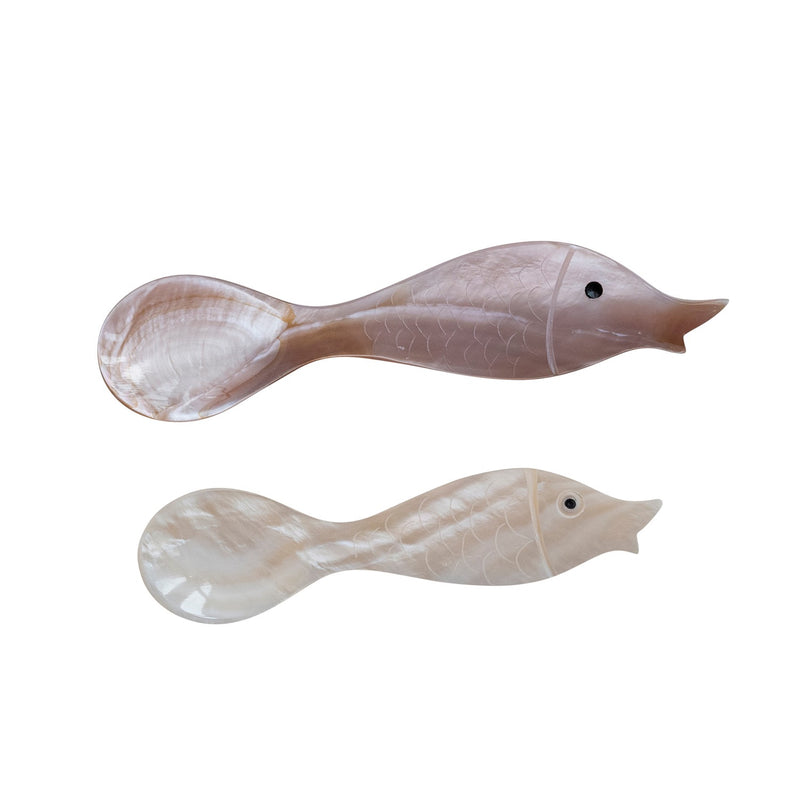 Natural Shell Fish Spoon – Baker & Co. Home Mercantile