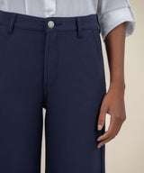 Meg High Rise Wide Leg Trousers - Navy