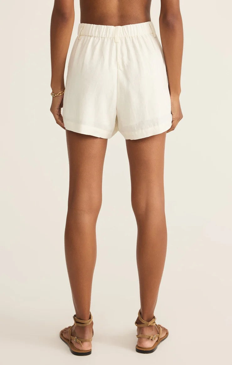 Topanga Linen Shorts - White
