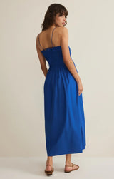 Cornelia Poplin Midi Dress - Nautical Cobalt Blue