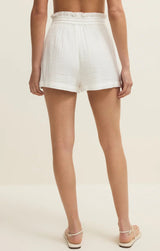 Emory Airy Gauze Shorts - White