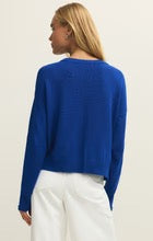 Sienna Palm Sweater - Nautical Cobalt Blue
