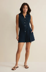 New Light Airy Gauze Romper - Eclipse
