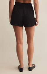 Topanga Linen Shorts - Black