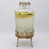 Beverage Dispenser + Natural Wrapped Stand