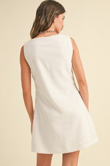 White Linen Dress