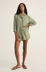 The Perfect Linen Shorts - Avocado