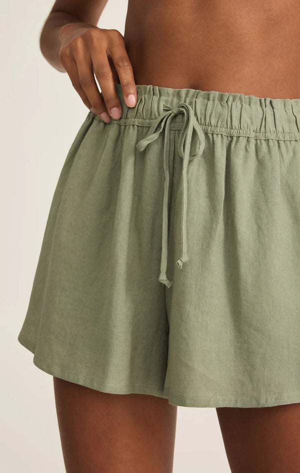 The Perfect Linen Shorts - Avocado