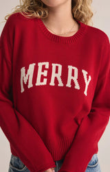 Merry Sienna Sweater - Haute Red