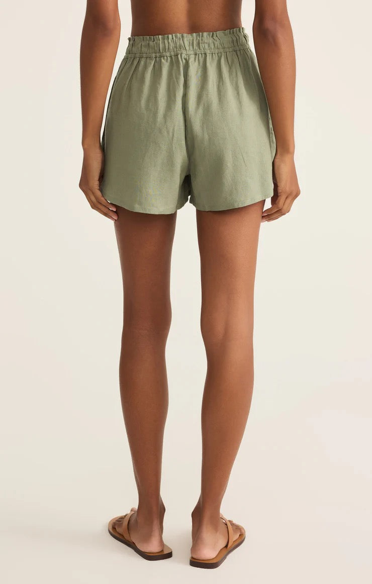 The Perfect Linen Shorts - Avocado