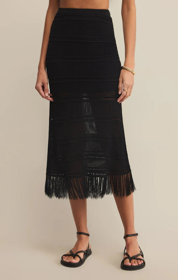 Flynn Midi Skirt - Black
