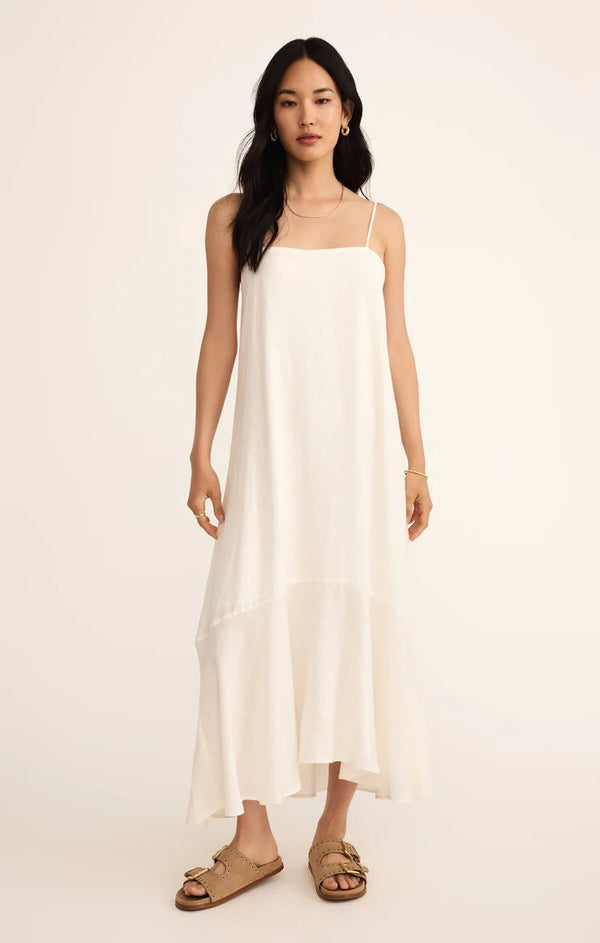 Coast Linen Maxi Dress - White