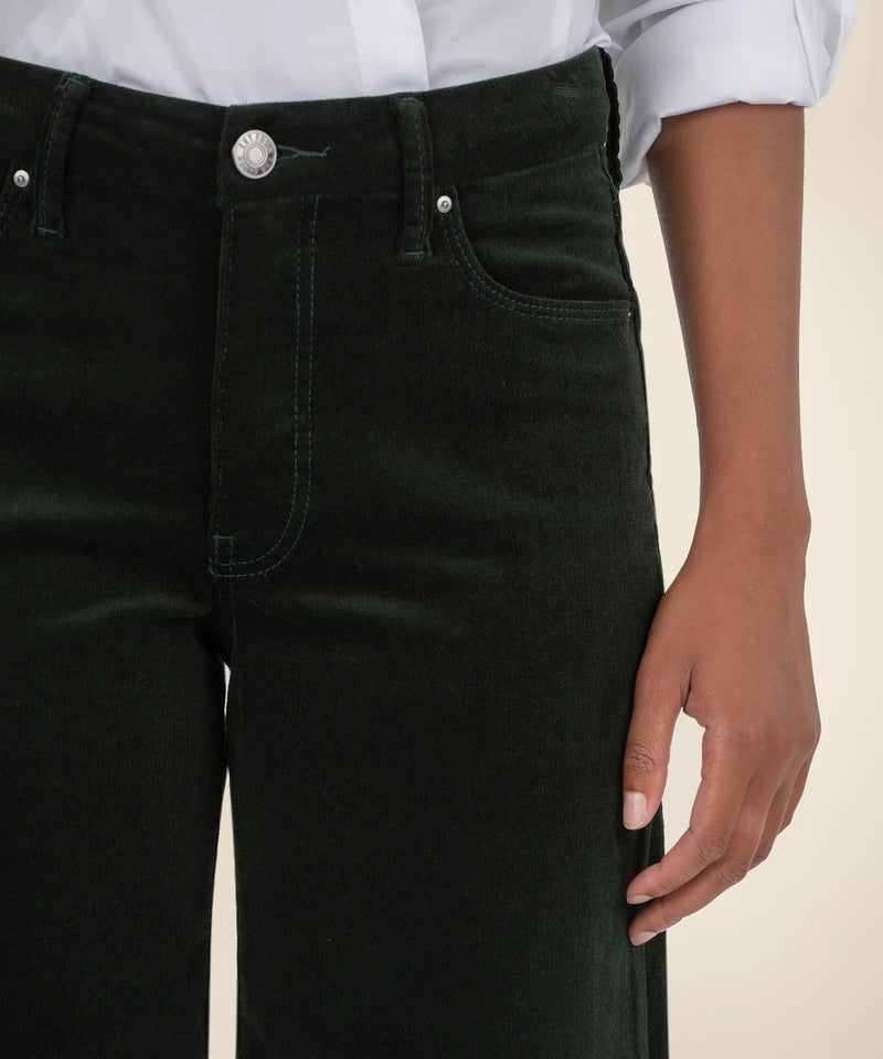 Meg Corduroy High Rise Fab Ab - Black