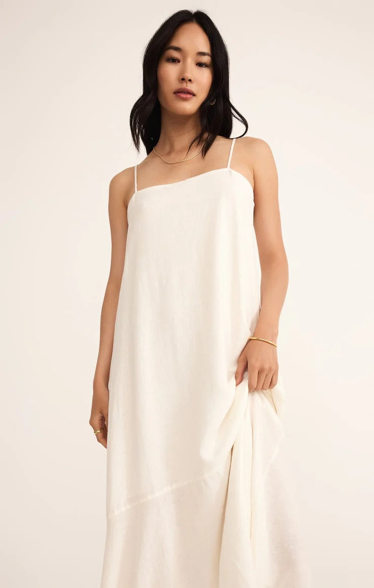 Coast Linen Maxi Dress - White
