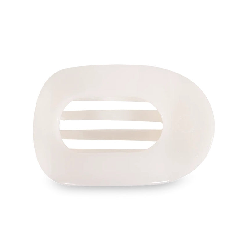 Teleties Coconut White Flat Clip - Medium