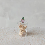 Strawberry Glass Toothpick Holder