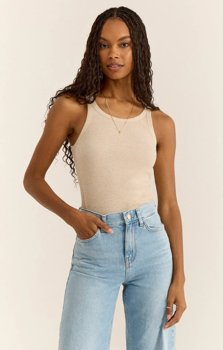 Torren Rib Tank - Light Oatmeal